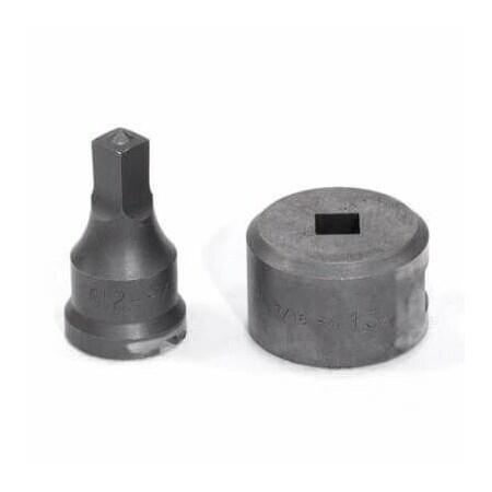 Edwards Punch And Die Set, Squared, 1332 In Punch, 716 In Die Sizes Included, 2 Piece, For Use With PDSQ13/32